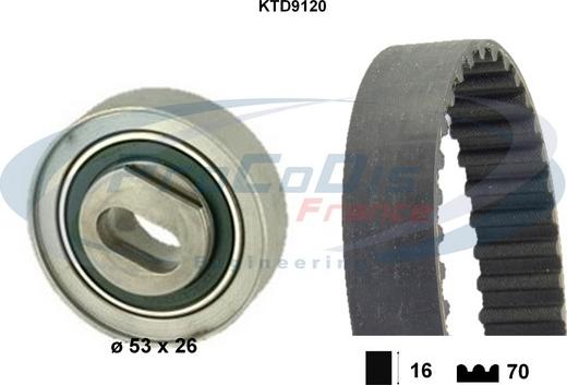 Procodis France KTD9120 - Timing Belt Set autospares.lv