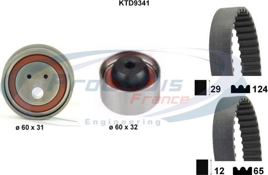 Procodis France KTD9341 - Timing Belt Set autospares.lv