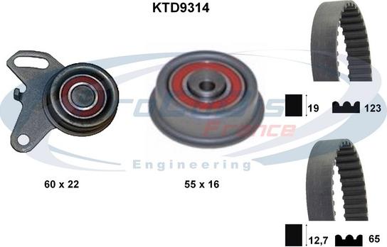 Procodis France KTD9314 - Timing Belt Set autospares.lv