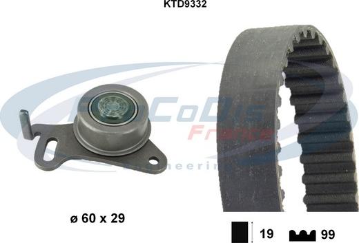 Procodis France KTD9332 - Timing Belt Set autospares.lv