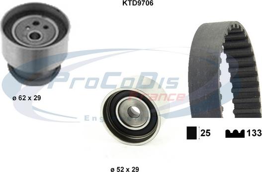 Procodis France KTD9706 - Timing Belt Set autospares.lv