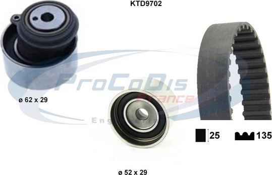 Procodis France KTD9702 - Timing Belt Set autospares.lv