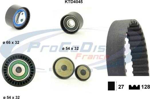 Procodis France KTD4045 - Timing Belt Set autospares.lv