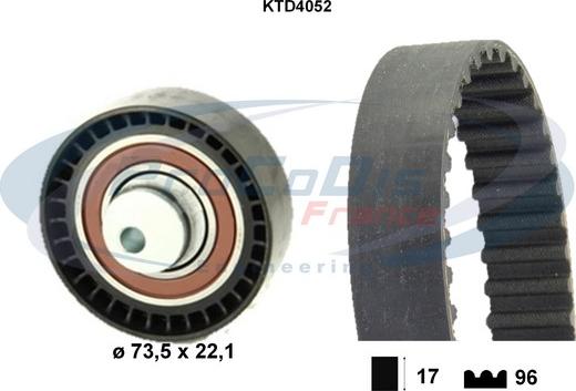 Procodis France KTD4052 - Timing Belt Set autospares.lv