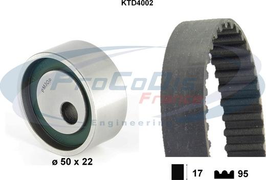 Procodis France KTD4002 - Timing Belt Set autospares.lv