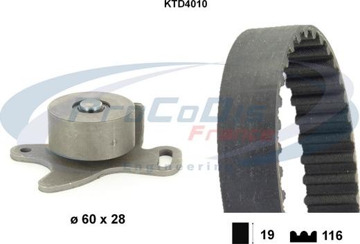 Procodis France KTD4010 - Timing Belt Set autospares.lv