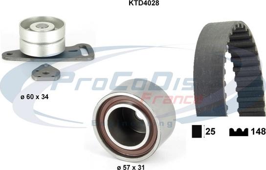 Procodis France KTD4028 - Timing Belt Set autospares.lv