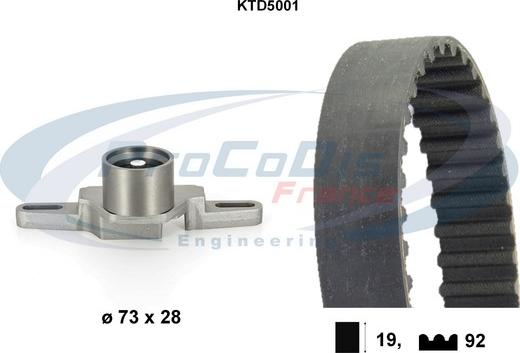 Procodis France KTD5001 - Timing Belt Set autospares.lv