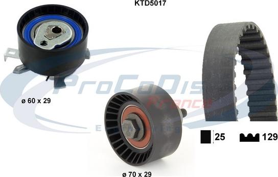 Procodis France KTD5017 - Timing Belt Set autospares.lv