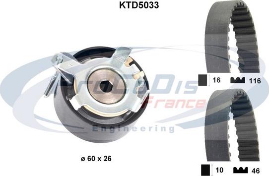 Procodis France KTD5033 - Timing Belt Set autospares.lv