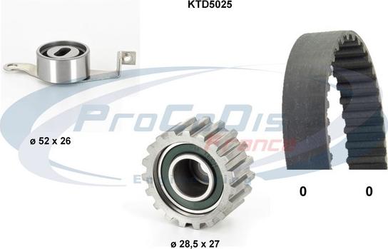 Procodis France KTD5025 - Timing Belt Set autospares.lv