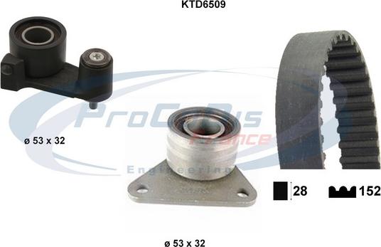 Procodis France KTD6509 - Timing Belt Set autospares.lv