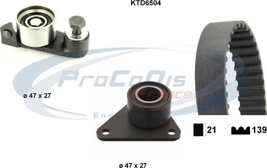 Procodis France KTD6504 - Timing Belt Set autospares.lv