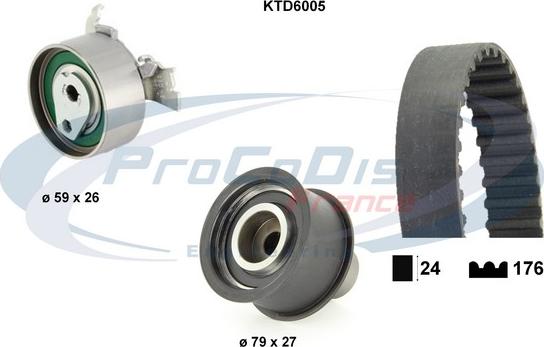 Procodis France KTD6005 - Timing Belt Set autospares.lv