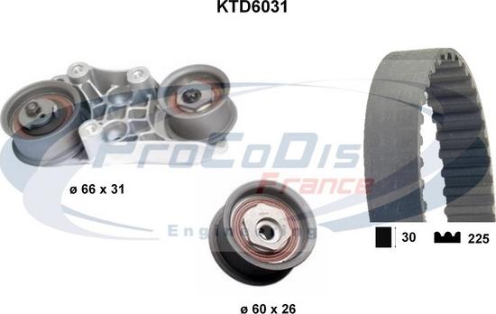 Procodis France KTD6031 - Timing Belt Set autospares.lv