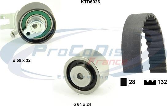 Procodis France KTD6026 - Timing Belt Set autospares.lv