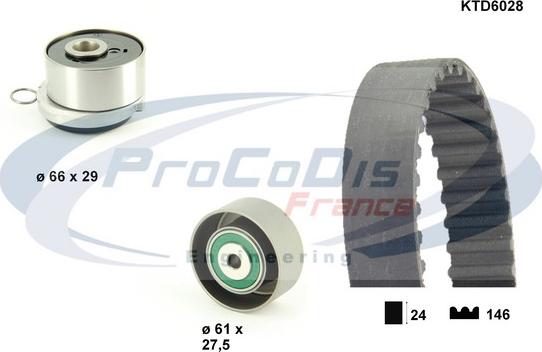 Procodis France KTD6028 - Timing Belt Set autospares.lv