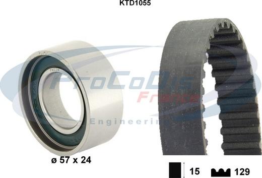 Procodis France KTD1055 - Timing Belt Set autospares.lv