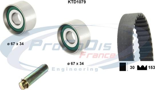 Procodis France KTD1079 - Timing Belt Set autospares.lv