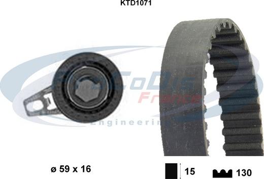 Procodis France KTD1071 - Timing Belt Set autospares.lv