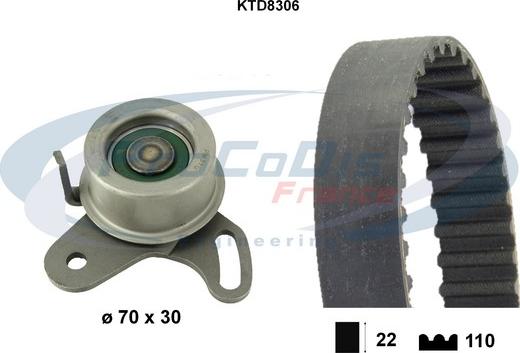 Procodis France KTD8306 - Timing Belt Set autospares.lv