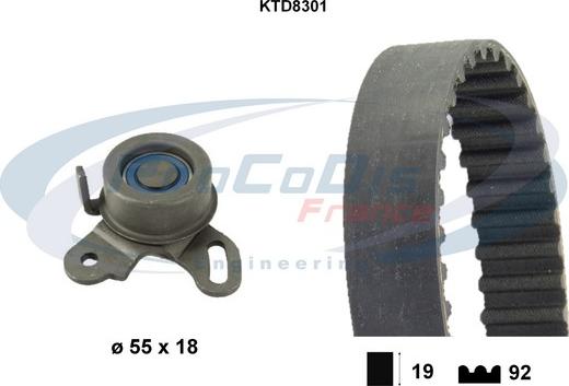 Procodis France KTD8301 - Timing Belt Set autospares.lv