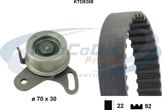 Procodis France KTD8308 - Timing Belt Set autospares.lv