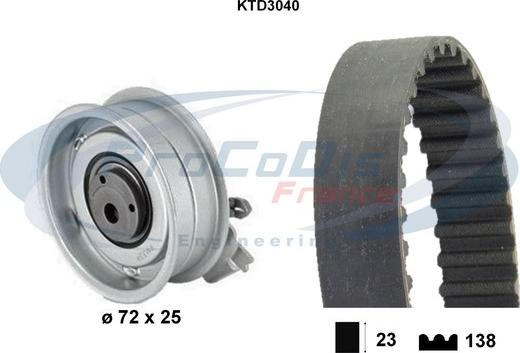 Procodis France KTD3040 - Timing Belt Set autospares.lv