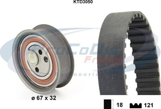 Procodis France KTD3050 - Timing Belt Set autospares.lv