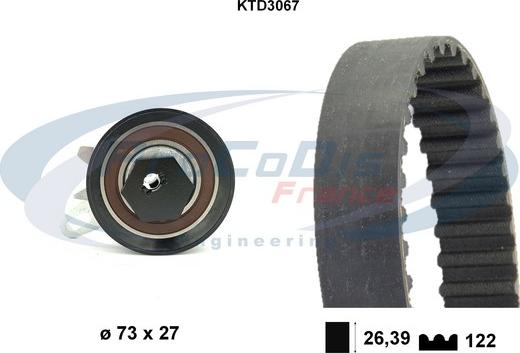 Procodis France KTD3067 - Timing Belt Set autospares.lv