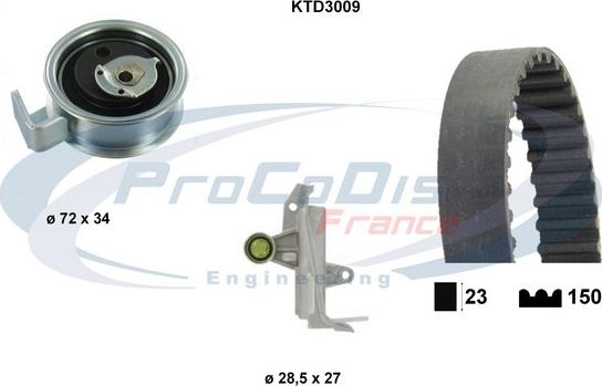 Procodis France KTD3009 - Timing Belt Set autospares.lv