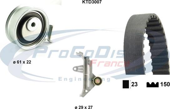 Procodis France KTD3007 - Timing Belt Set autospares.lv