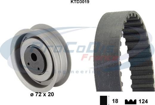 Procodis France KTD3019 - Timing Belt Set autospares.lv