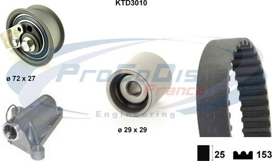 Procodis France KTD3010 - Timing Belt Set autospares.lv