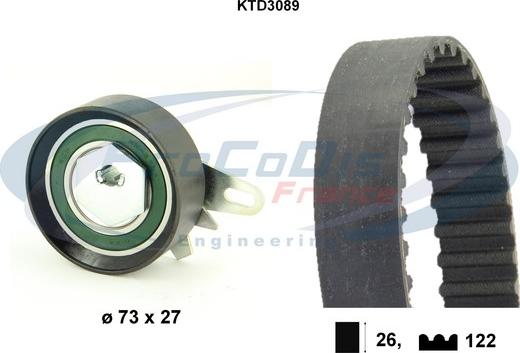 Procodis France KTD3089 - Timing Belt Set autospares.lv