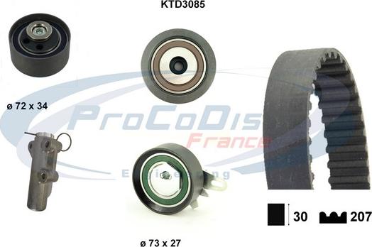 Procodis France KTD3085 - Timing Belt Set autospares.lv