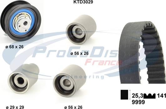 Procodis France KTD3029 - Timing Belt Set autospares.lv