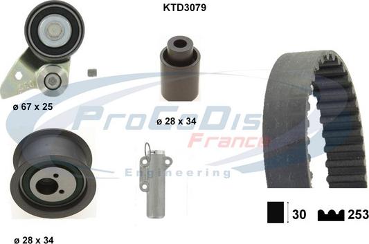 Procodis France KTD3079 - Timing Belt Set autospares.lv