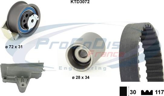 Procodis France KTD3072 - Timing Belt Set autospares.lv