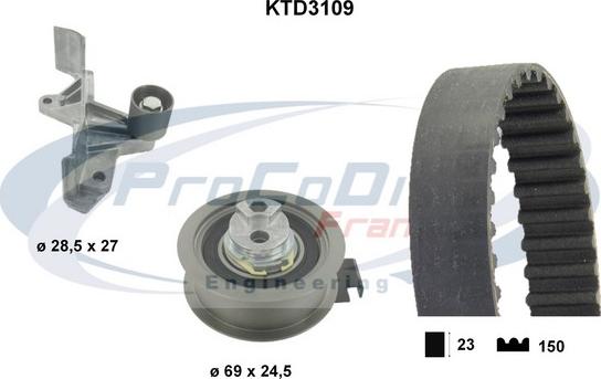 Procodis France KTD3109 - Timing Belt Set autospares.lv