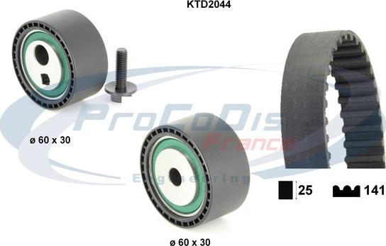 Procodis France KTD2044 - Timing Belt Set autospares.lv