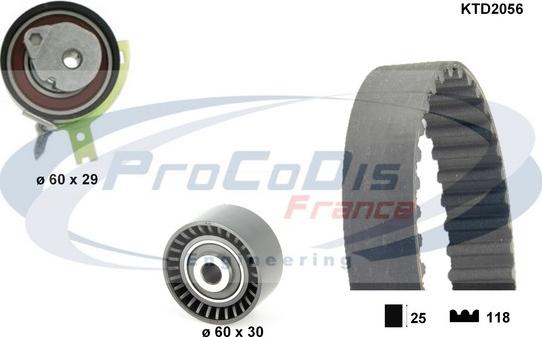 Procodis France KTD2056 - Timing Belt Set autospares.lv