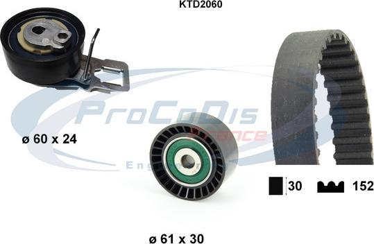 Procodis France KTD2060 - Timing Belt Set autospares.lv