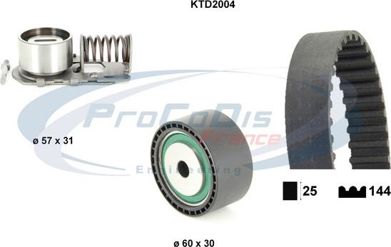 Procodis France KTD2004 - Timing Belt Set autospares.lv