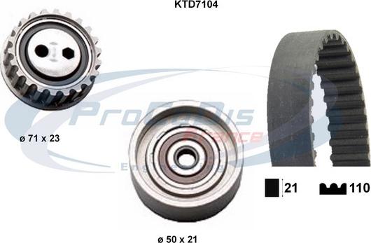 Procodis France KTD7104 - Timing Belt Set autospares.lv