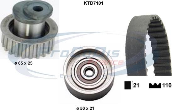 Procodis France KTD7101 - Timing Belt Set autospares.lv