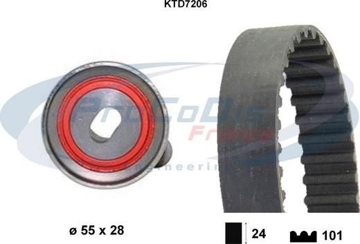 Procodis France KTD7206 - Timing Belt Set autospares.lv