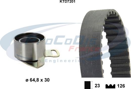 Procodis France KTD7201 - Timing Belt Set autospares.lv