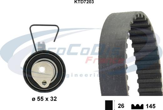 Procodis France KTD7203 - Timing Belt Set autospares.lv