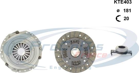 Procodis France KTE403 - Clutch Kit autospares.lv